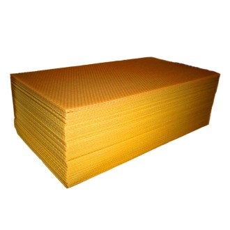 Mezistěny z včelího vosku 42x27,5 - 400x250 mm